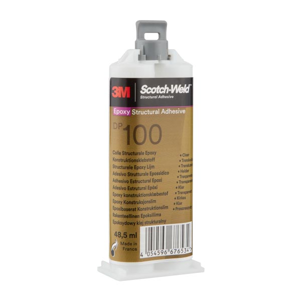 3M™ Scotch-Weld™ 2-Komponenten-Konstruktionsklebstoff auf Epoxidharzbasis DP100, Transparent, 48.5 ml 3M™ Scotch-Weld™ 2-Komponenten-Konstruktionsklebstoff auf Epoxidharzbasis DP100, Transparent, 48.5 ml
