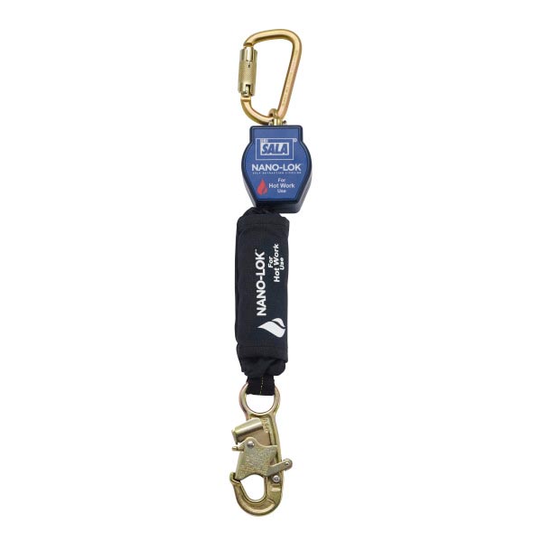 3M™ DBI-SALA® Nano-Lok™ Höhensicherungsgerät mit Verankerungskarabiner, für Arbeiten in heißen Umgebungen, 1,8 m, 3101523