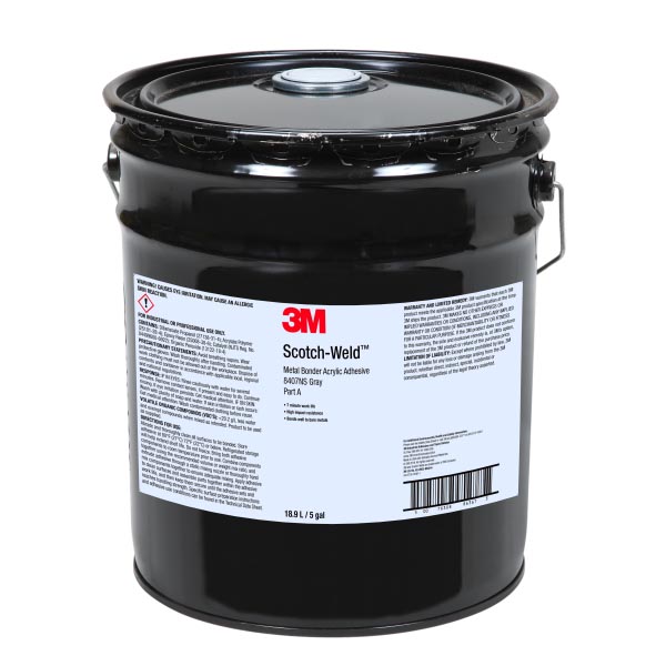 3M™ Scotch-Weld™ 2-Komponenten Konstruktionsklebstoff auf Acrylatbasis DP8407NS, Grau, Teil B, 18.9 L