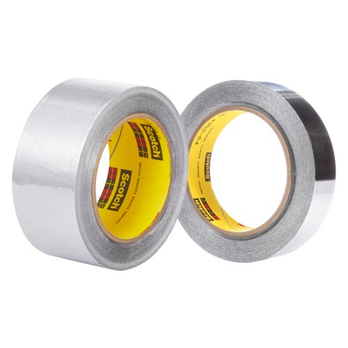 3M™ Aluminiumklebeband 433, Silber, 50 mm x 55 m, 0.09 mm