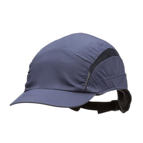 3M™ First Base™ 3 Anstoßkappe 2030031, Classic, Marineblau, verkürzter Schirm, 55 mm