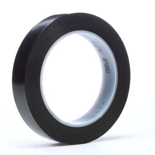 3M™ Weich-PVC-Klebeband 471, Schwarz, 19 mm x 33 m, 0.14 mm 3M™ Weich-PVC-Klebeband 471, Schwarz, 19 mm x 33 m, 0.14 mm