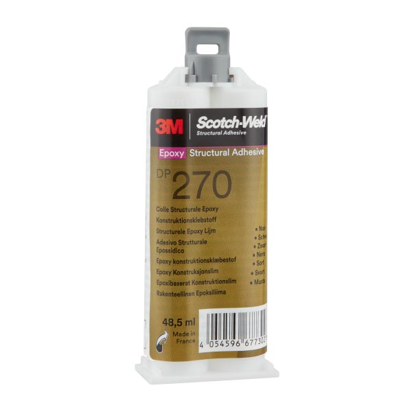 3M™ Scotch-Weld™ 2-Komponenten-Konstruktionsklebstoff auf Epoxidharzbasis DP270 Schwarz, 48.5 ml 3M™ Scotch-Weld™ 2-Komponenten-Konstruktionsklebstoff auf Epoxidharzbasis DP270 Schwarz, 48.5 ml