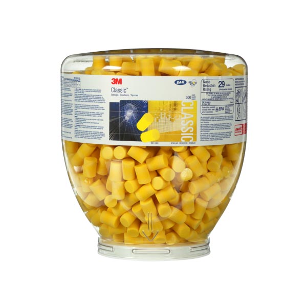 3M™ E-A-R™ Classic™ Gehörschutzstöpsel, ohne Kordel, Nachfüllbehälter, PB-01-001
