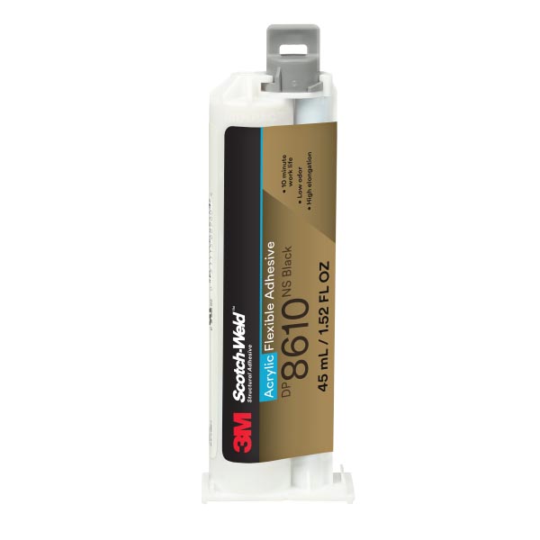 3M™ Scotch-Weld™ 2-Komponenten-Konstruktionsklebstoff auf Acrylatbasis DP8610NS, Schwarz, 45 ml 3M™ Scotch-Weld™ 2-Komponenten-Konstruktionsklebstoff auf Acrylatbasis DP8610NS, Schwarz, 45 ml