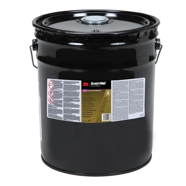 3M™ Scotch-Weld™ 2-Komponenten-Konstruktionsklebstoff auf Epoxidharzbasis DP490, Schwarz, Part A, 18 L 3M™ Scotch-Weld™ 2-Komponenten-Konstruktionsklebstoff auf Epoxidharzbasis DP490, Schwarz, Part A, 18 L