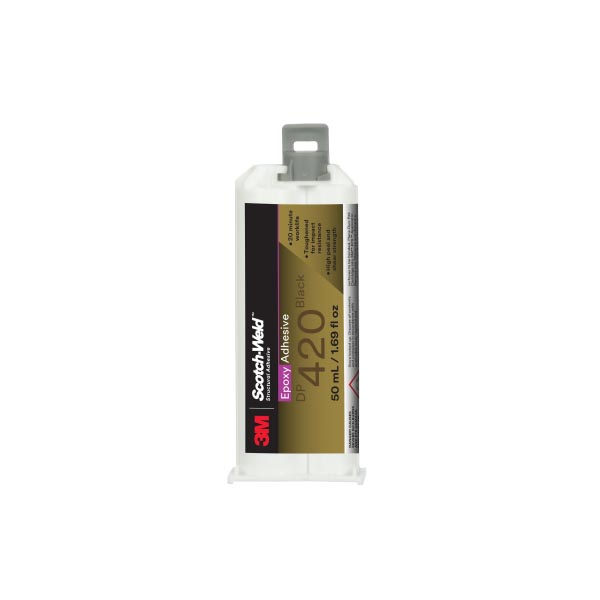 3M™ Scotch-Weld™ 2-Komponenten-Konstruktionsklebstoff auf Epoxidharzbasis DP420 Schwarz, 50 ml 3M™ Scotch-Weld™ 2-Komponenten-Konstruktionsklebstoff auf Epoxidharzbasis DP420 Schwarz, 50 ml
