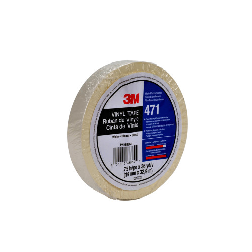 3M™ Weich-PVC-Klebeband 471, Weiß, 50 mm x 33 m, 0.14 mm, Einzelverpackt 3M™ Weich-PVC-Klebeband 471, Weiß, 50 mm x 33 m, 0.14 mm, Einzelverpackt