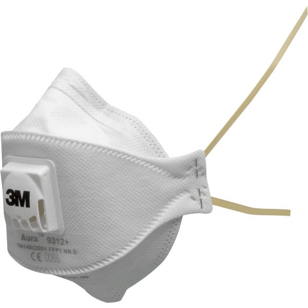 3M™ Aura™ Partikelmaske, FFP1, mit Ventil, 9312+