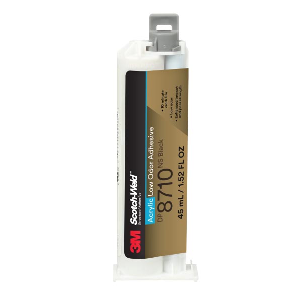 3M™ Scotch-Weld™ 2-Komponenten-Konstruktionsklebstoff auf Acrylatbasis DP8710NS, Schwarz, 45 ml 3M™ Scotch-Weld™ 2-Komponenten-Konstruktionsklebstoff auf Acrylatbasis DP8710NS, Schwarz, 45 ml