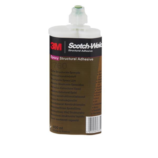 3M™ Scotch-Weld™ 2-Komponenten-Konstruktionsklebstoff auf Epoxidharzbasis DP760, Weiß, 400 ml 3M™ Scotch-Weld™ 2-Komponenten-Konstruktionsklebstoff auf Epoxidharzbasis DP760, Weiß, 400 ml