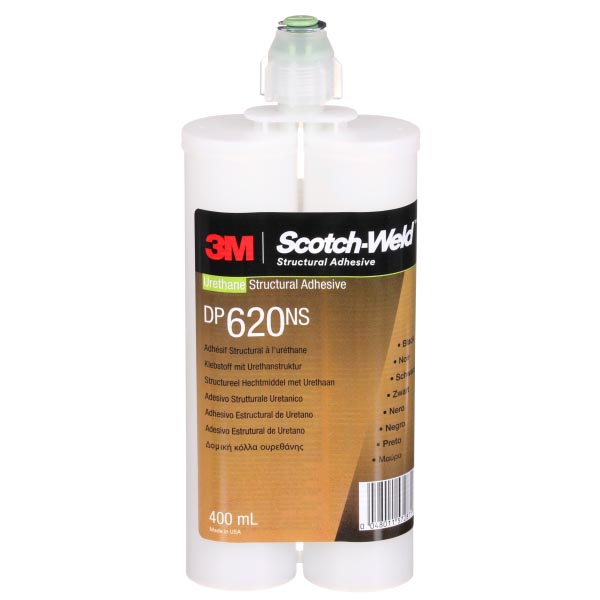 3M™ Scotch-Weld™ 2-Komponenten-Konstruktionsklebstoff auf Polyurethanbasis DP620NS, Schwarz, 400 ml 3M™ Scotch-Weld™ 2-Komponenten-Konstruktionsklebstoff auf Polyurethanbasis DP620NS, Schwarz, 400 ml