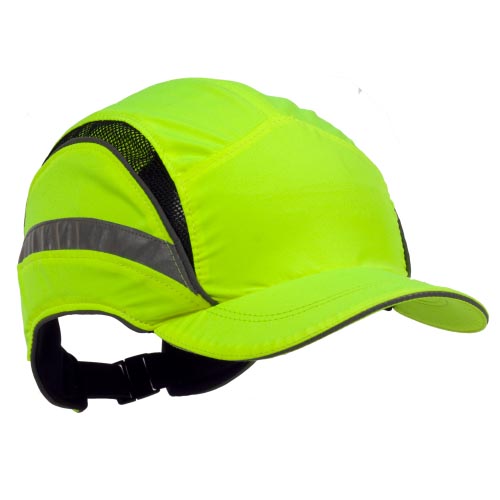 3M™ First Base™ 3 Anstoßkappe 2021867, Classic, fluoreszierende Warnfarbe, Gelb, Standard-Schirm, 70 mm