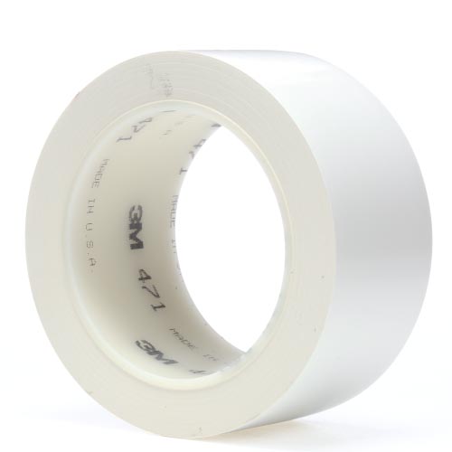3M™ Weich-PVC-Klebeband 471, Weiß, 50 mm x 33 m, 0.14 mm, Großpackung 3M™ Weich-PVC-Klebeband 471, Weiß, 50 mm x 33 m, 0.14 mm, Großpackung
