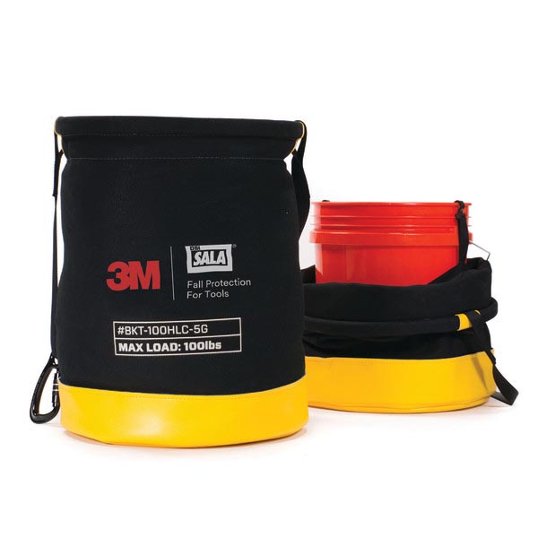 3M™ DBI-SALA® Absturzsicherung für Werkzeuge, Sicherheitsbehälter 18,9 Liter, 45,4 kg Tragfähigkeit, Klettbefestigung, Segeltuch, 1500135