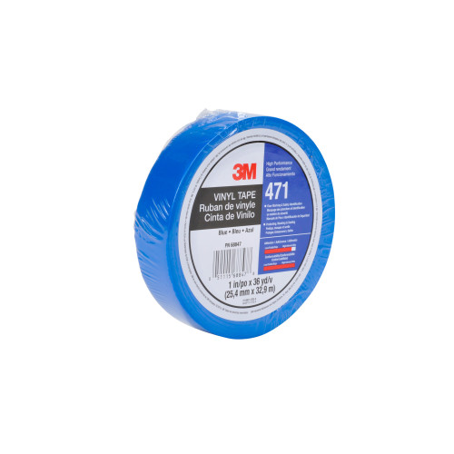 3M™ Weich-PVC-Klebeband 471, Blau, 50 mm x 33 m, 0.14 mm, einzelverpackt 3M™ Weich-PVC-Klebeband 471, Blau, 50 mm x 33 m, 0.14 mm, einzelverpackt
