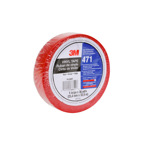 3M™ Weich-PVC-Klebeband 471, Rot, 50 mm x 33 m, 0.14 mm, einzelverpackt 3M™ Weich-PVC-Klebeband 471, Rot, 50 mm x 33 m, 0.14 mm, einzelverpackt