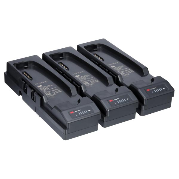 3M™ Versaflo™ Batterie-Ladegerät-Pack (3er-Station) speziell für Versaflo™ TR-600 & TR-800, TR-642-3 3M™ Versaflo™ Batterie-Ladegerät-Pack (3er-Station) speziell für Versaflo™ TR-600 & TR-800, TR-642-3