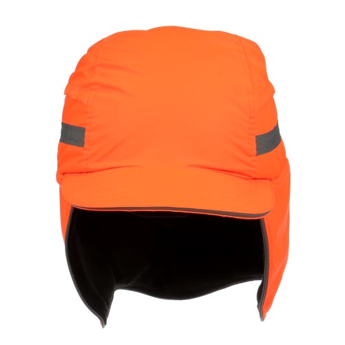 3M™ First Base™ 3 Anstoßkappe 2021218, Winter, fluoreszierende Warnfarbe, Orange, verkürzter Schirm, 55 mm, individuell