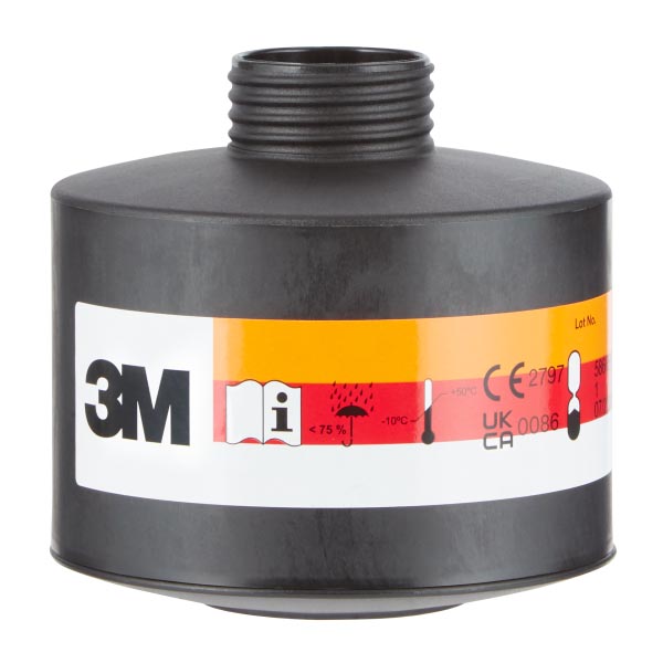 3M™ Filter mit DIN-Gewinde für Gase, Dämpfe und Partikel CFR32 Reactor HgP3 R D (LI2), DT-4149E