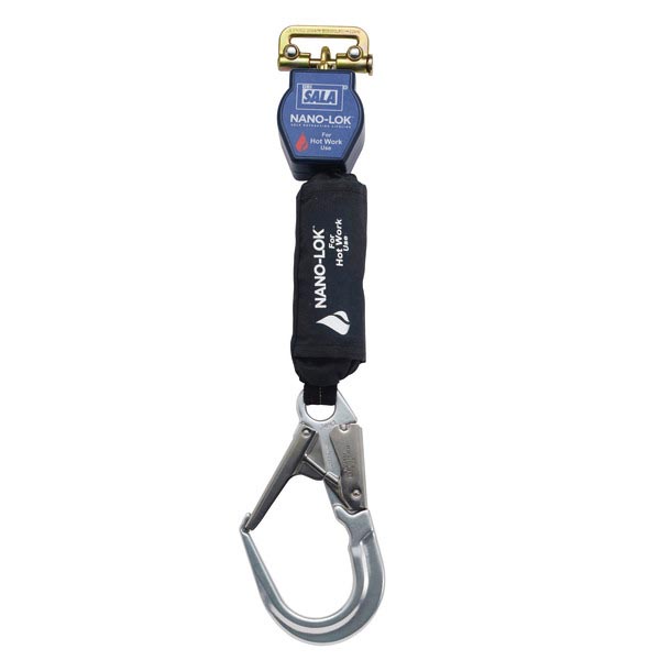 3M™ DBI-SALA® Nano-Lok™ Höhensicherungsgerät für Arbeiten in heißen Umgebungen, Gewebe, Einzelstrang, Gurtband, 2,0 m, 3101522