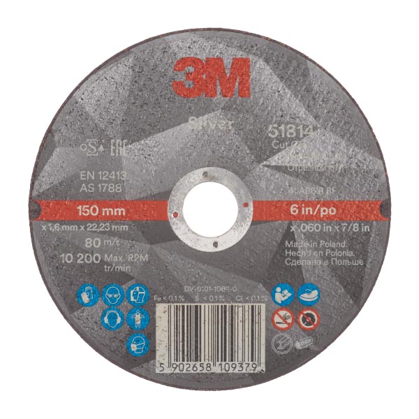 3M™ Silver Trennscheibe, T41, 150 mm x 1,6 mm x 22 mm
