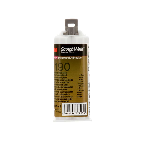 3M™ Scotch-Weld™ 2-Komponenten-Konstruktionsklebstoff auf Epoxidharzbasis DP190, Transluzent, 48.5 ml 3M™ Scotch-Weld™ 2-Komponenten-Konstruktionsklebstoff auf Epoxidharzbasis DP190, Transluzent, 48.5 ml