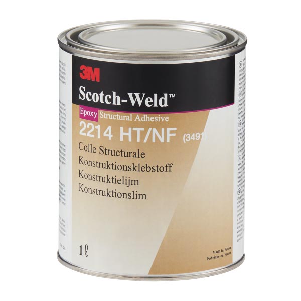 3M™ Scotch-Weld™ 1-Komponenten-Konstruktionsklebstoff auf Epoxidharzbasis 2214, HT Neue Formulierung, Grau,1 L