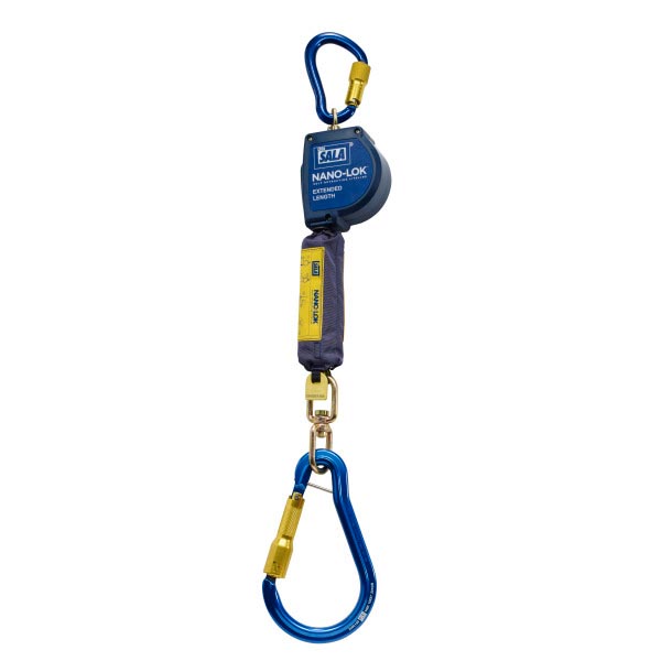 3M™ DBI-SALA® Nano-Lok™ XL Verlängertes Höhensicherungsgerät mit Haken für Anschlageinrichtung, Gurtband, 3,0 m, 3101619 3M™ DBI-SALA® Nano-Lok™ XL Verlängertes Höhensicherungsgerät mit Haken für Anschlageinrichtung, Gurtband, 3,0 m, 3101619