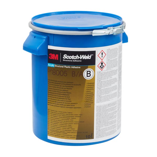 3M™ Scotch-Weld™ 2-Komponenten-Konstruktionsklebstoff auf Acrylatbasis DP8005 Off-white, Transluzent, Teil B, 10 L