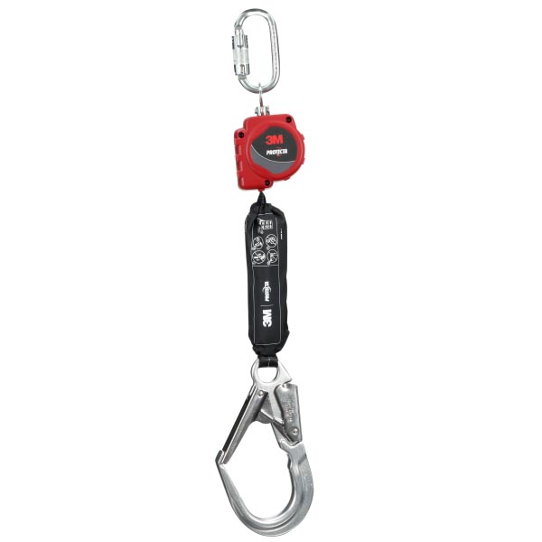 3M™ Protecta® Höhensicherungsgerät mit selbstaufrollendem Gurtband, Karabiner, Stahlhaken, 6 Fuß / 1,8 m, 3100642 3M™ Protecta® Höhensicherungsgerät mit selbstaufrollendem Gurtband, Karabiner, Stahlhaken, 6 Fuß / 1,8 m, 3100642