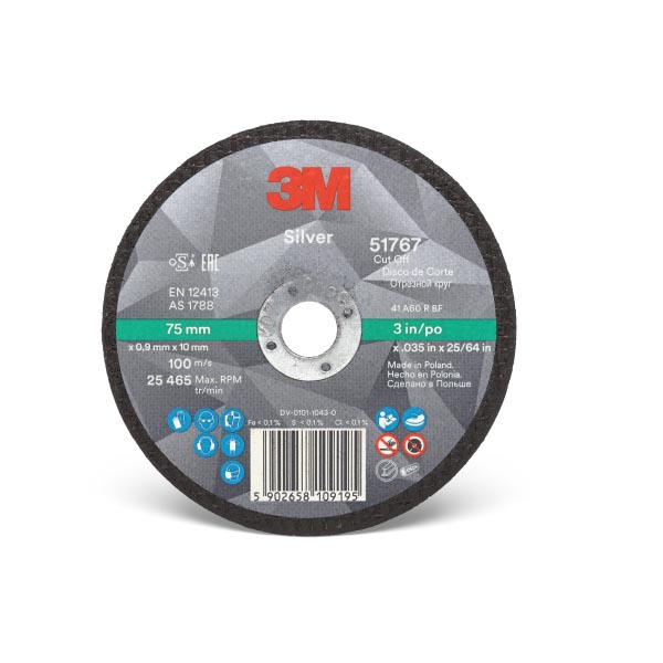 3M™ Silver Trennscheibe, T41, 75 mm x 0,9 mm x 10 mm