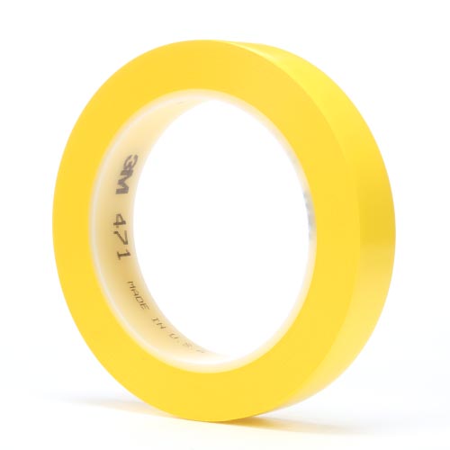 3M™ Weich-PVC-Klebeband 471, Gelb, 19 mm x 33 m, 0.14 mm 3M™ Weich-PVC-Klebeband 471, Gelb, 19 mm x 33 m, 0.14 mm