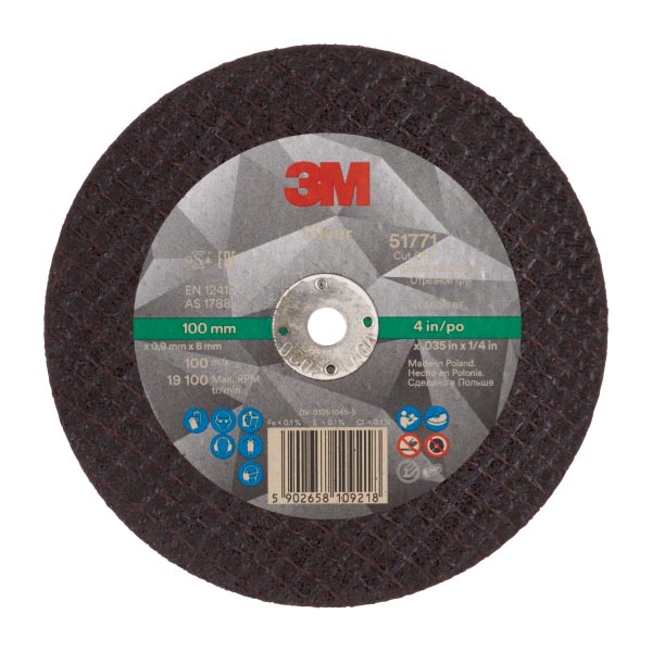 3M™ Silver Trennscheibe, T41, 100 mm x 0,9 mm x 6 mm