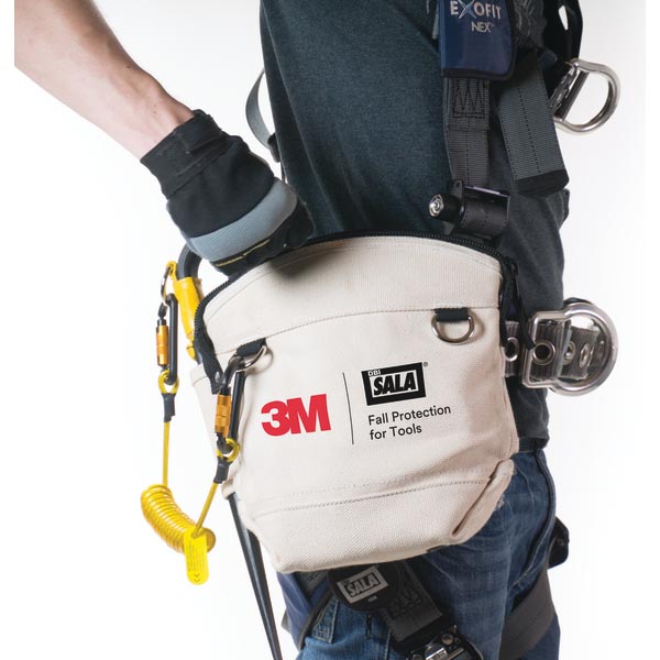 3M™ DBI-SALA® Absturzsicherung für Werkzeuge, Werkzeugtasche, Segeltuch, weiß, 1500130
