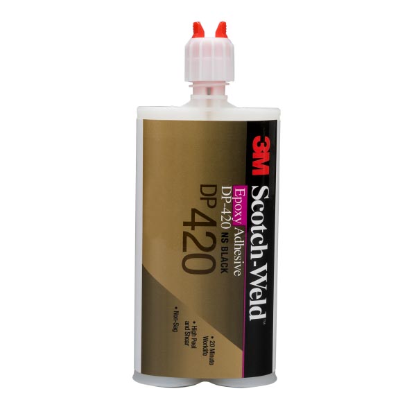 3M™ Scotch-Weld™ 2-Komponenten-Konstruktionsklebstoff auf Epoxidharzbasis DP420NS, Schwarz, 400 ml 3M™ Scotch-Weld™ 2-Komponenten-Konstruktionsklebstoff auf Epoxidharzbasis DP420NS, Schwarz, 400 ml