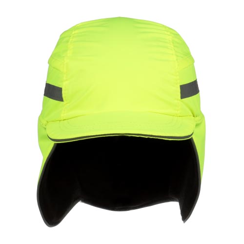 3M™ First Base™ 3 Anstoßkappe 2021209, Winter, fluoreszierende Warnfarbe, Gelb, verkürzter Schirm, 55 mm, individuell