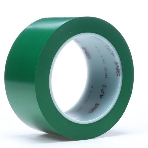 3M™ Weich-PVC-Klebeband 471, Grün, 50 mm x 33 m, 0.14 mm 3M™ Weich-PVC-Klebeband 471, Grün, 50 mm x 33 m, 0.14 mm